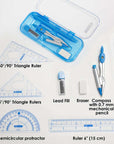 Bright Color 9 Pcs. Math Tool Sets