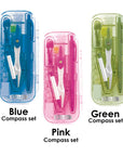 Bright Color 9 Pcs. Math Tool Sets