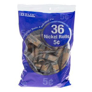Nickel Coin Wrappers (36/Pack)