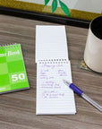 Memo Books Top Bound Spiral 3" X 5" 50 Ct. (4/Pack)