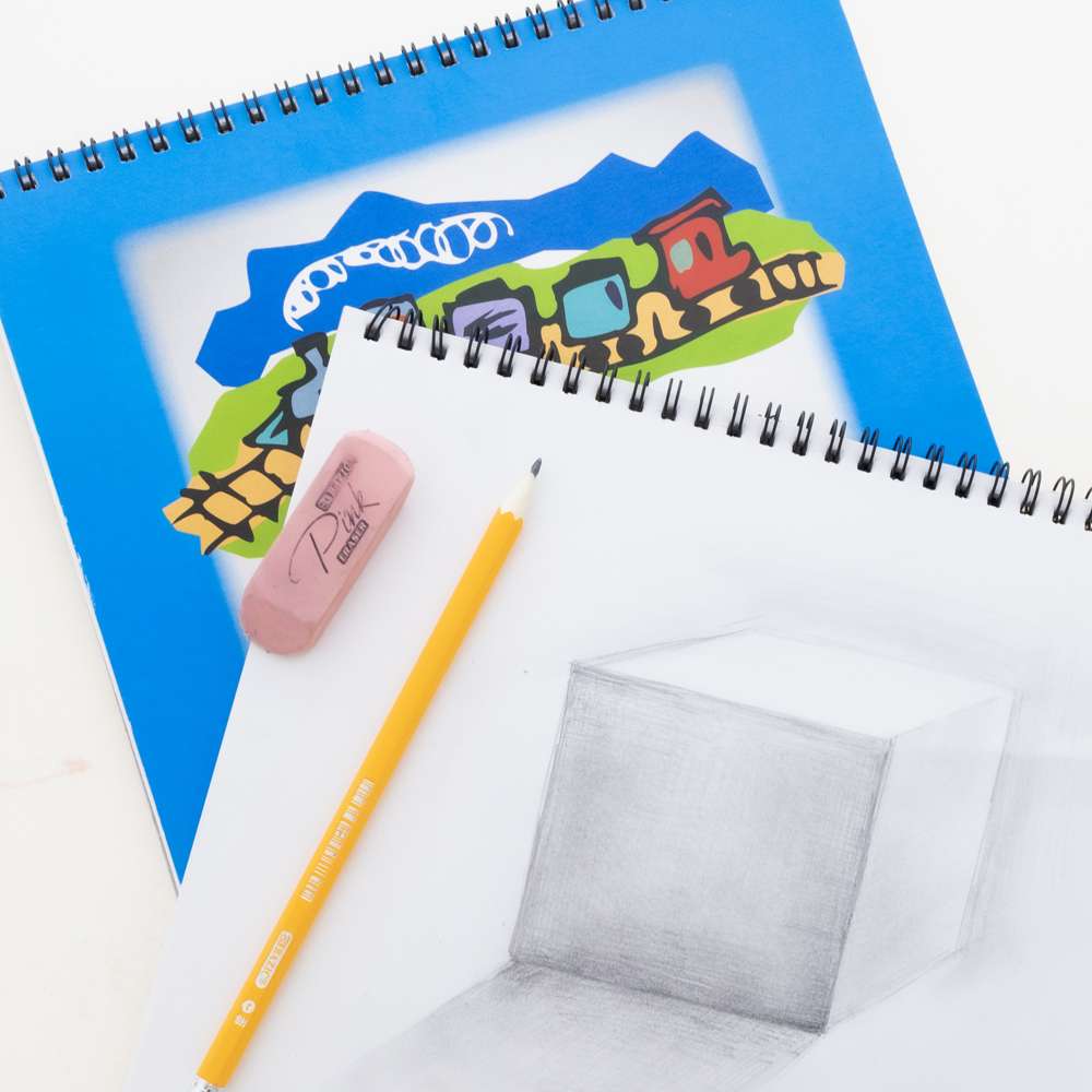 Drawing book for kids ages 4-8 blank pages: Large Notebook for