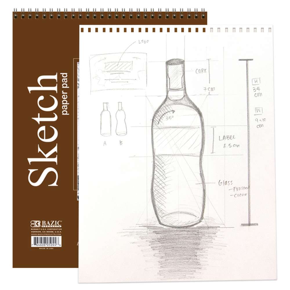 12 Pc Bulk Sketch Pad Drawing Books Sketchbooks Side Spiral Bound Paper 8.5  X11, 1 - Fred Meyer