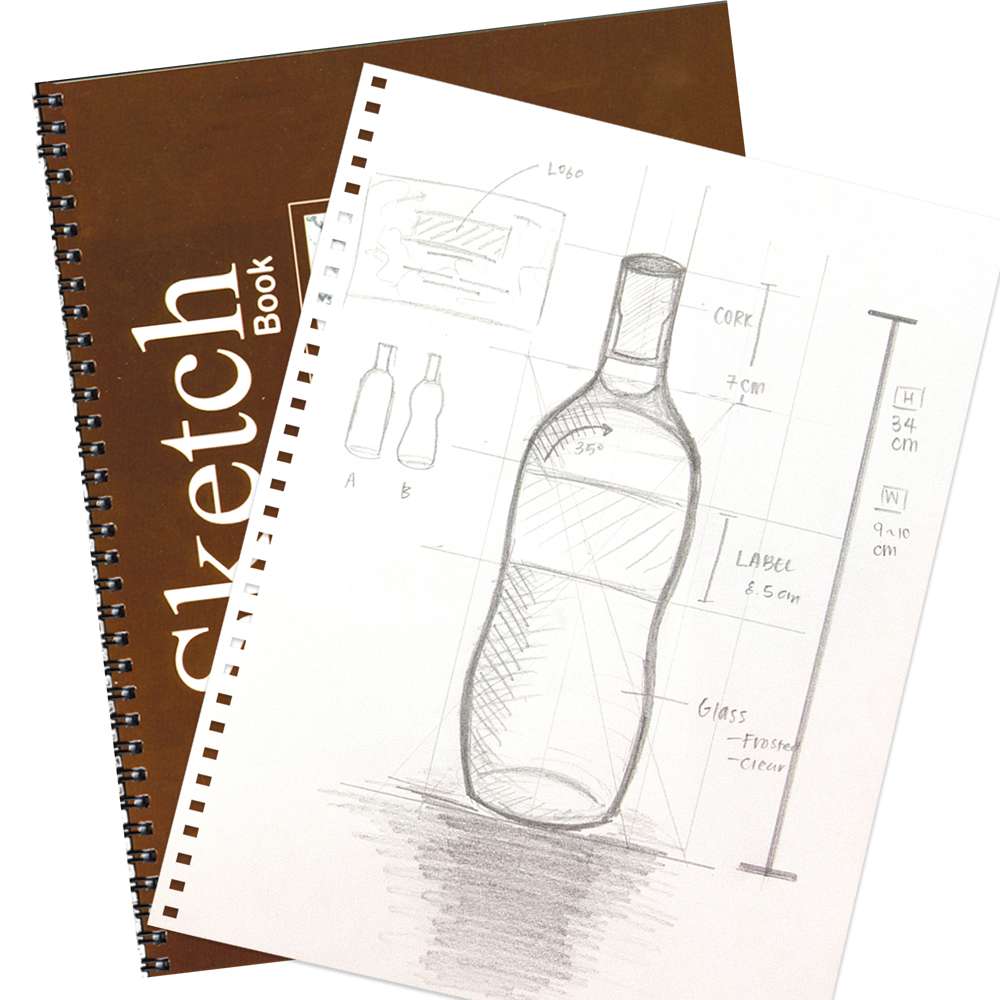 BAZIC Sketch Pad 30 Sheets 9 X 12 Top Bound Spiral Sketchbook