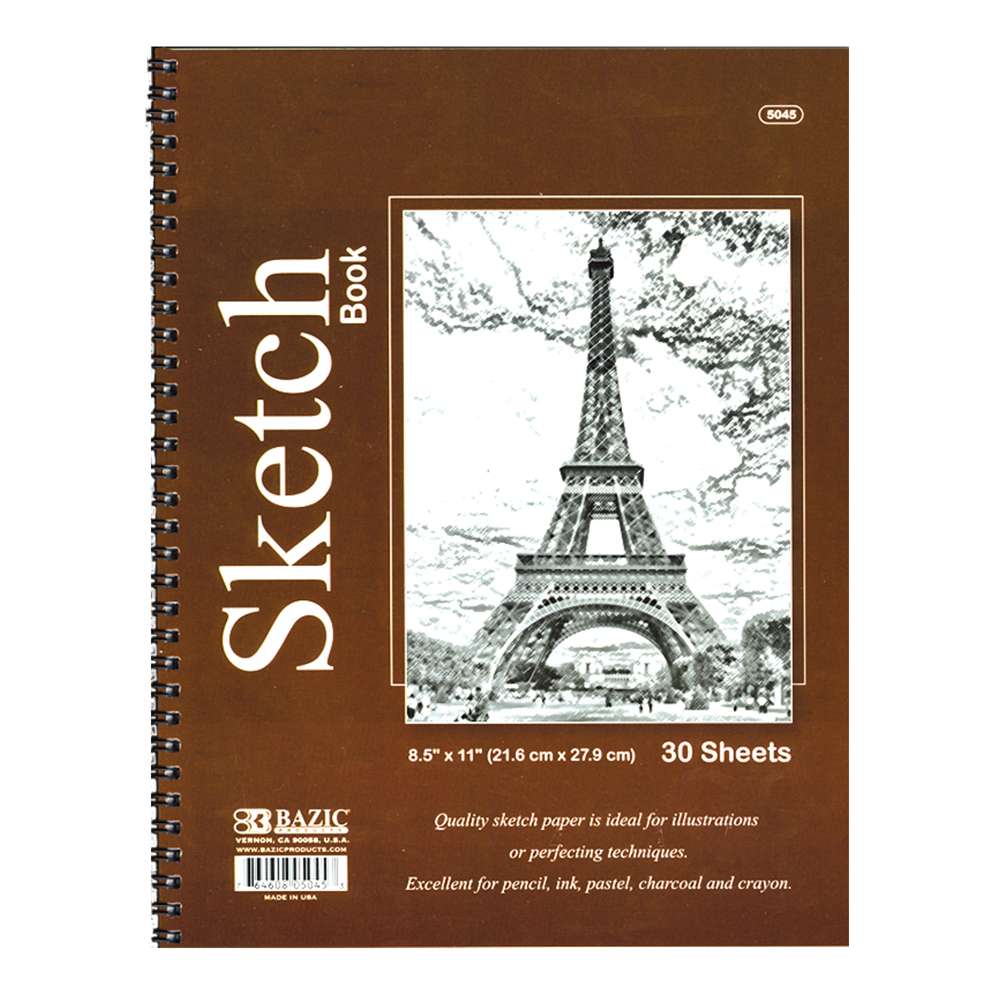 BAZIC Sketch Pad 20 Sheet 18x12 Sketchbook Drawing Pads for School,  1-Pack 