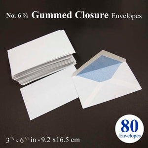 #6 3/4 Gummed Closure Security Envelope (80/Pack)