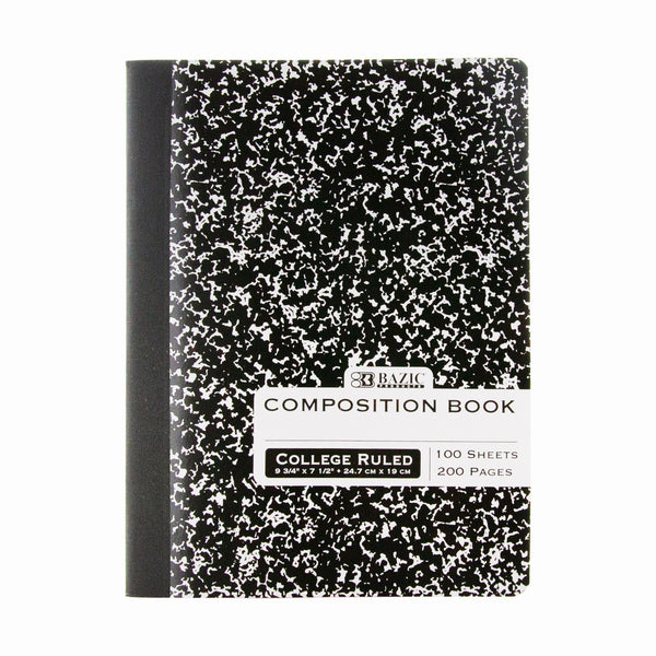 Black Marble Composition Book