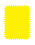 Poster Board Fluorescent Pre-Cut Shapes 13.5" x 10.75" (5/pack)