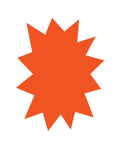 Poster Board Fluorescent Pre-Cut Shapes 13.5" x 10.75" (5/pack)