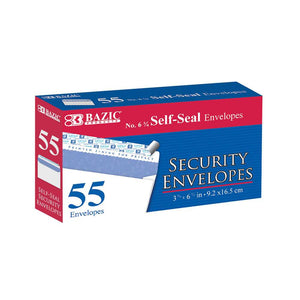 #6 3/4 Self-Seal Security Envelope (55/Pack)