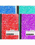 Composition Book W/R Assorted Color Marble 100 Ct.