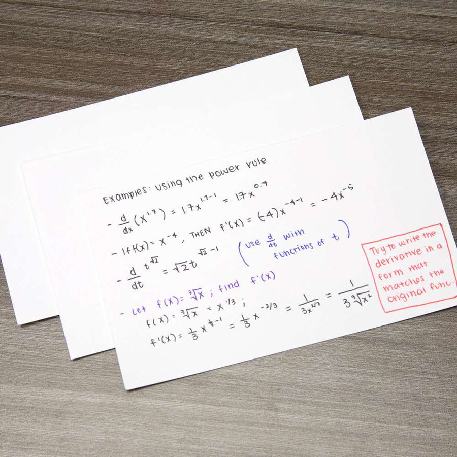 Unruled White Index Card 3" X 5" 100 Ct.