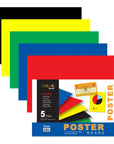 22" X 14" Assorted Color Poster Board (5/Pack)