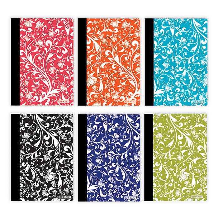 Floral Poly Cover Personal Composition Book