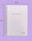 Notebook Spiral Poly Cover 5" X 7" 100 Ct.