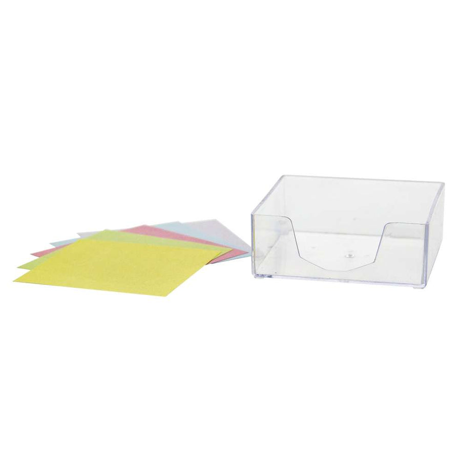 75mm X 75mm 300 Ct. Color Paper Cube w/ Tray