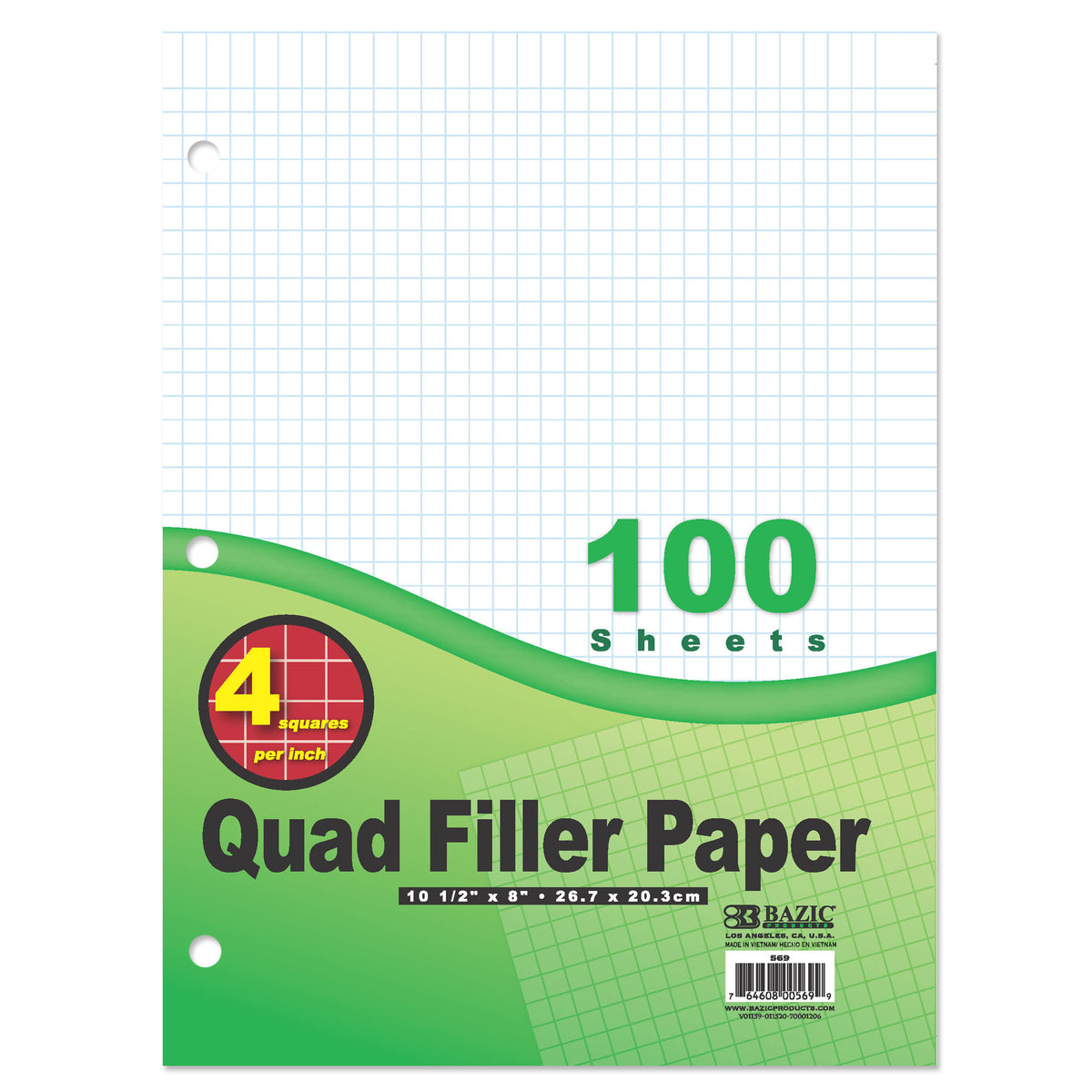 Quad-Ruled Filler Paper
