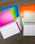 Ruled White Index Card, View Poly Spiral Bound w/ 2-Tab Divider 3" x 5" 50 Ct.