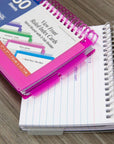 Ruled White Index Card, View Poly Spiral Bound w/ 2-Tab Divider 3" x 5" 50 Ct.