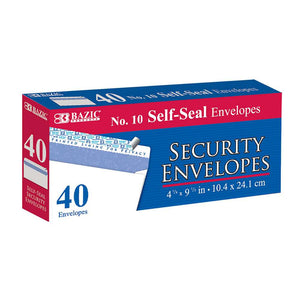 #10 Self-Seal Security Envelope (40/Pack)