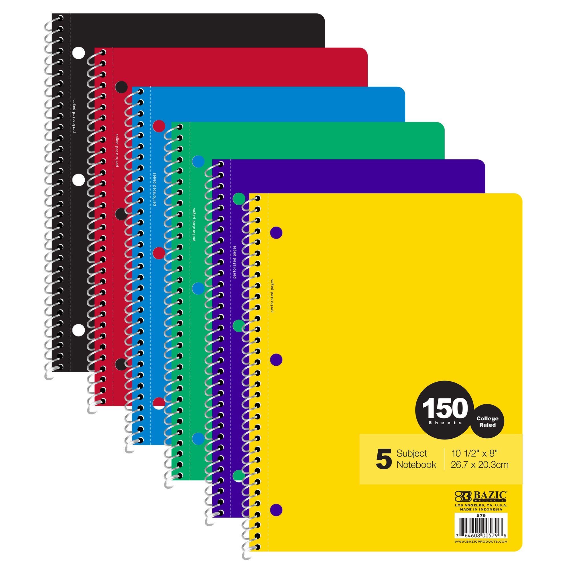 Subject Spiral Notebook