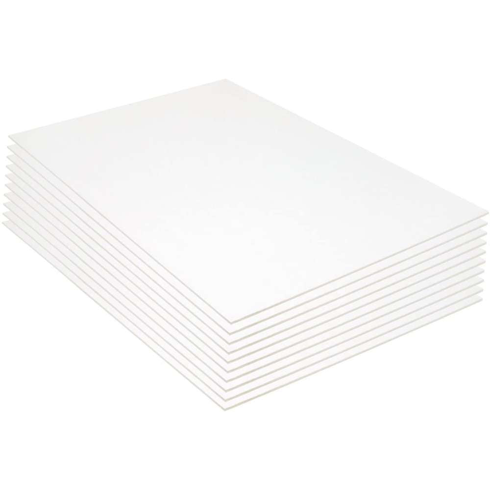 Bazic 20 inch x 30 inch White Foam Board Pack of - 50