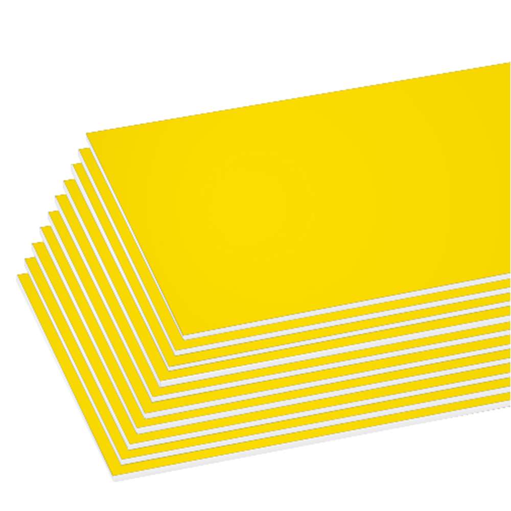 Bazic 20 inch x 30 inch Yellow Foam Board Pack of - 25