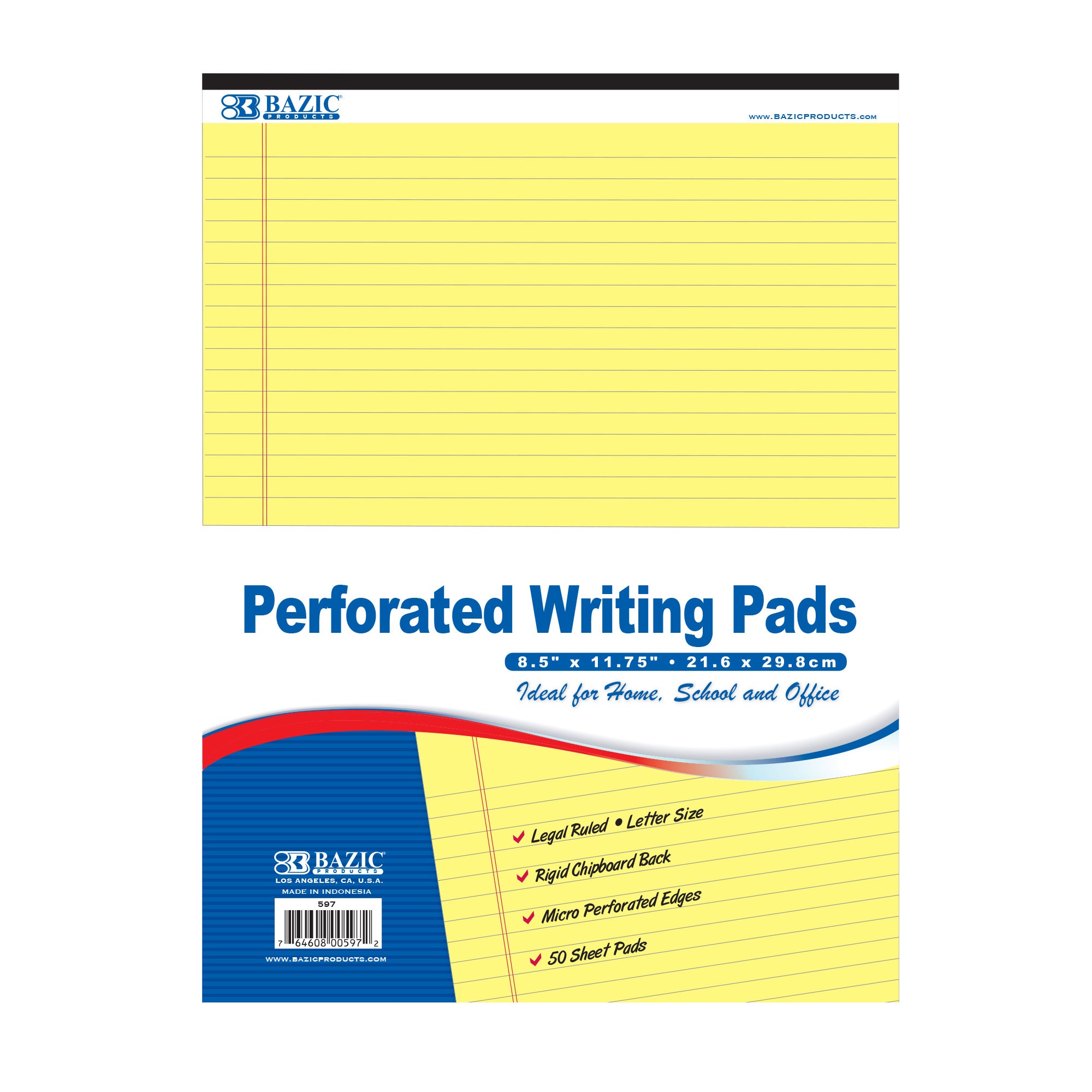 Canary Perforated Writing Pads