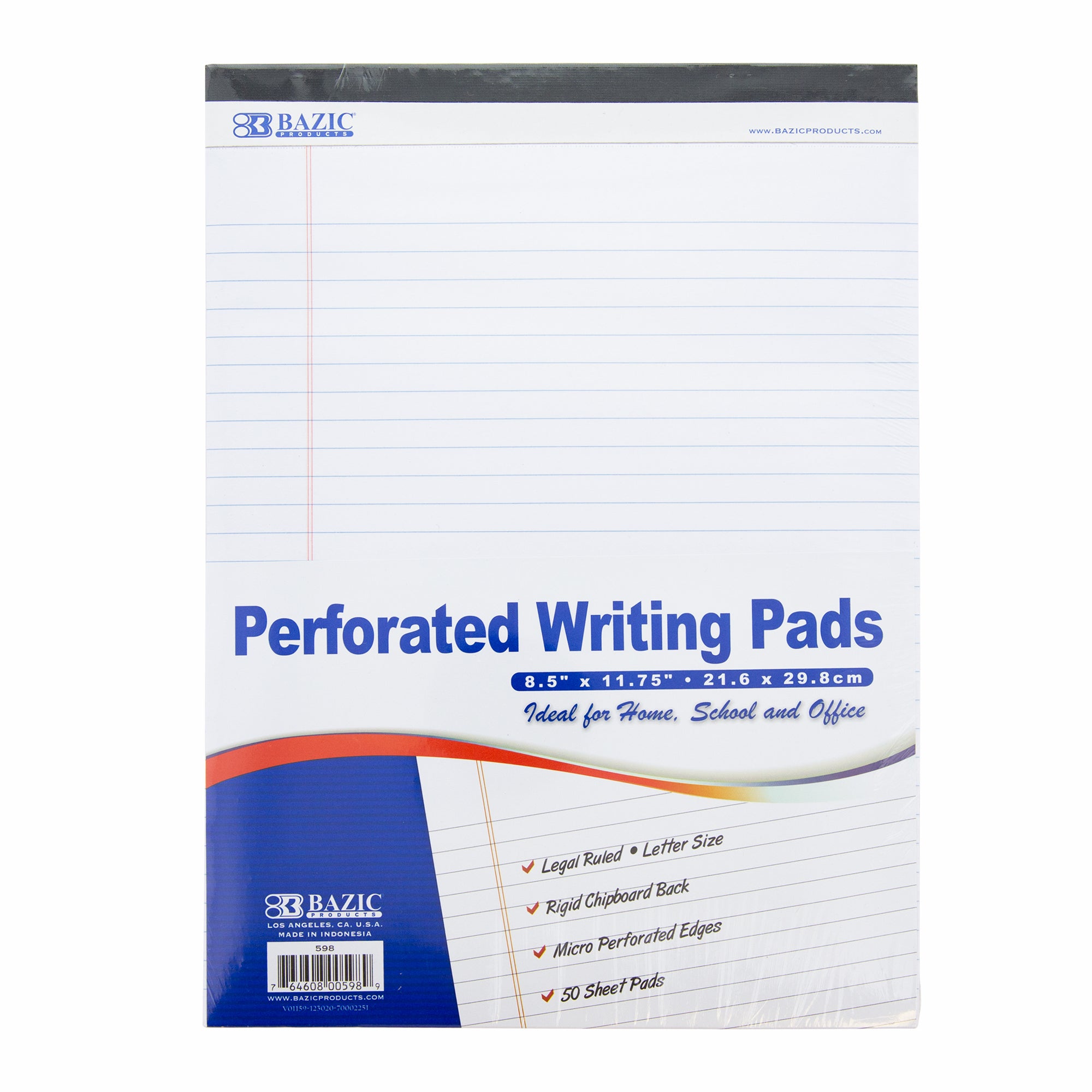 White Perforated Writing Pads