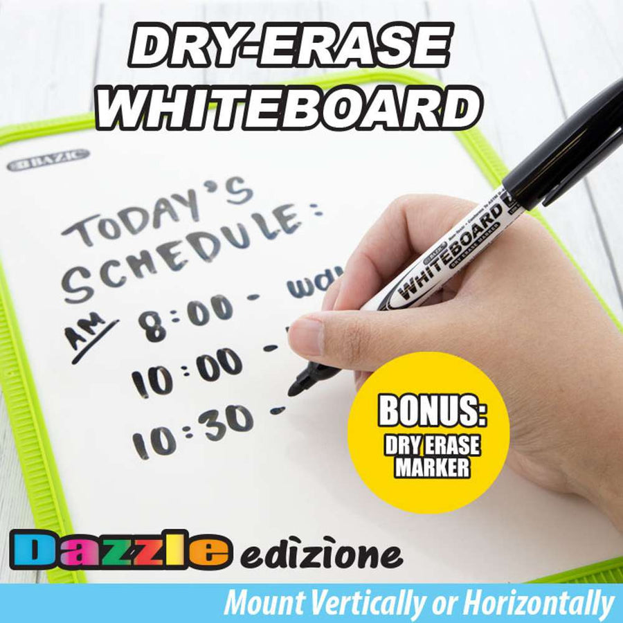 Dry Erase Board 8.5" X 11" w/ Marker - Asst. Color