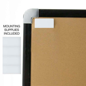 CLASSIQUE Cork Framed Magnetic Dry Erase Board 17" X 23" w/ Marker & 2 Magnets