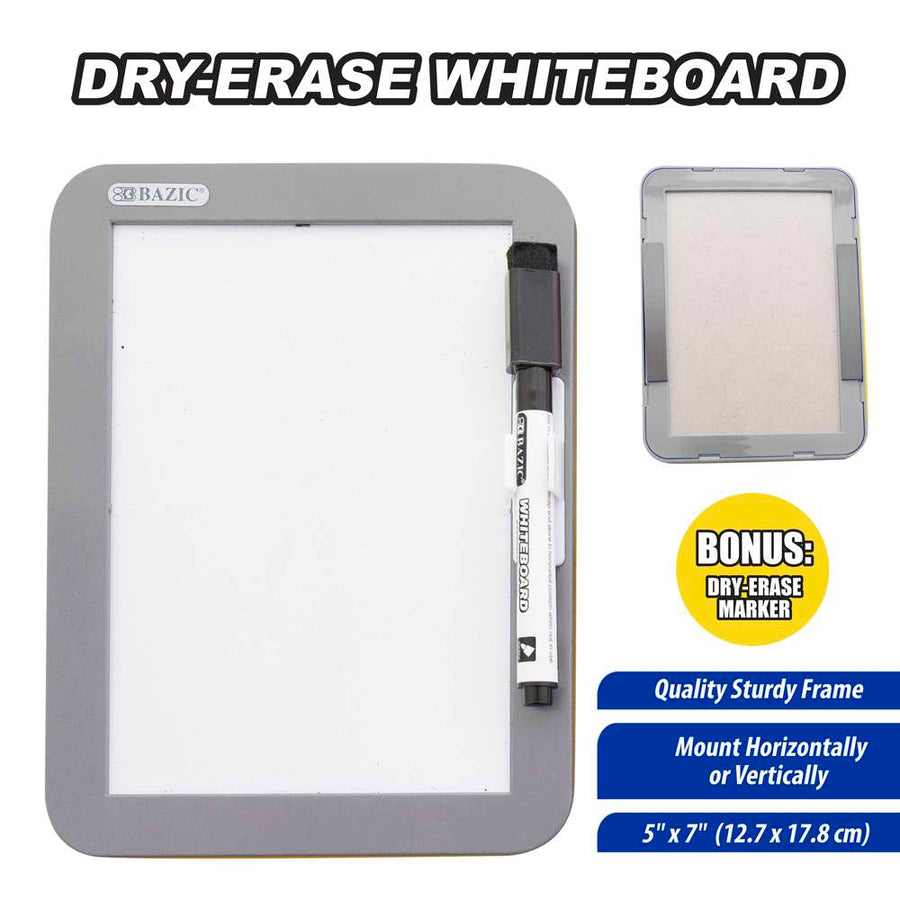 Magnetic Locker Dry Erase Board 5" X 7" w/ Marker