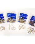 2 Oz./ 56.70 g Assorted Sizes and Colors Rubber Bands