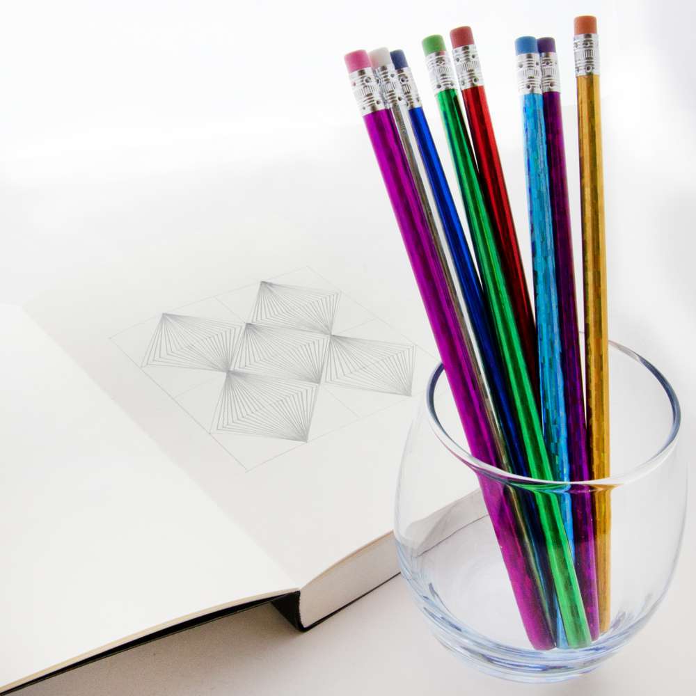 Pencil Erasers Metal Print by CSA Images - Pixels