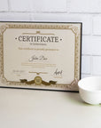 8.5" X 11" Front Loading Document Frame w/ Glass Cover