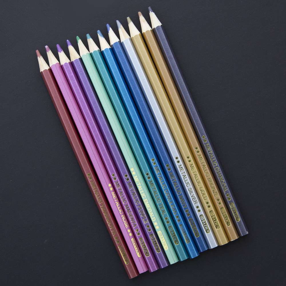 Glitter Colored Pencils Wood Bright Pencils Colorful Round Pencils with Top Eraser and Pencil Sharpeners for Coloring Book Art Craft(34 Pieces)