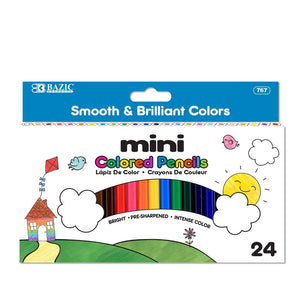 24 Mini Colored Pencils