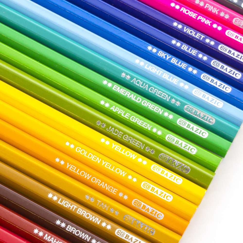 Bazic 8 Neon Colored Pencils