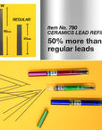 12 Ct. 0.7 mm XL Ceramics High-Quality Mechanical Pencil Lead (3/Pack)