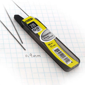 Mechanical Pencil Lead Ceramics High-Quality 0.9 mm 12 Ct. (3/Pack)