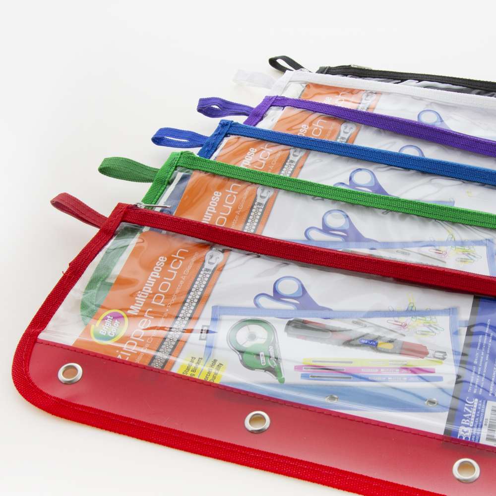 21 Pack Zipper Pencil Pouches Bulk Pencil Case For Organizing