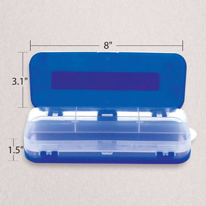 Pencil Case 8" Double Deck Organizer Box