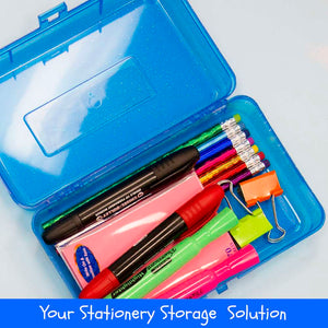 Pencil Case Multipurpose Utility Box - Glitter Bright Color