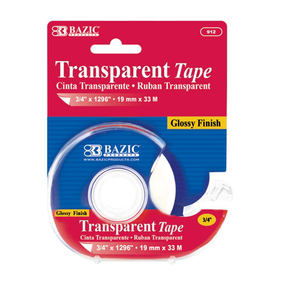 Transparent Tape w/ Dispenser