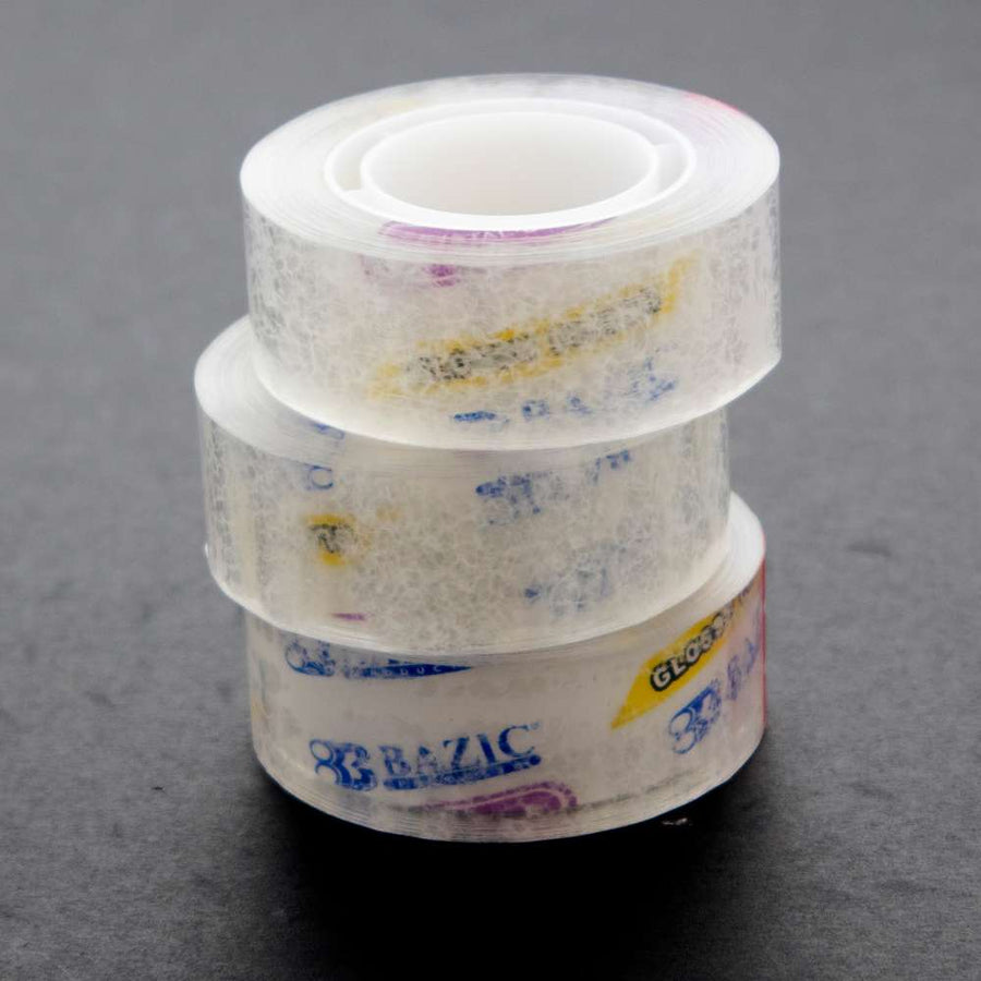 6 Rolls Transparent Tape Refills, Clear Tape, Hand Tearable, 3/4 x 1000  Inches, Glossy Gift Wrapping Tape for Dispenser, Office, School, Home