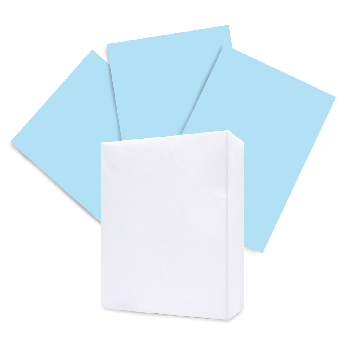 APEX 8.5" X 11" Blue Colored Copy Paper (500 Sheets/Ream)