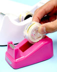 Mini 1" Core Desktop Tape Dispenser w/ (3) 3/4" x 500" Tape Refill (6 units)