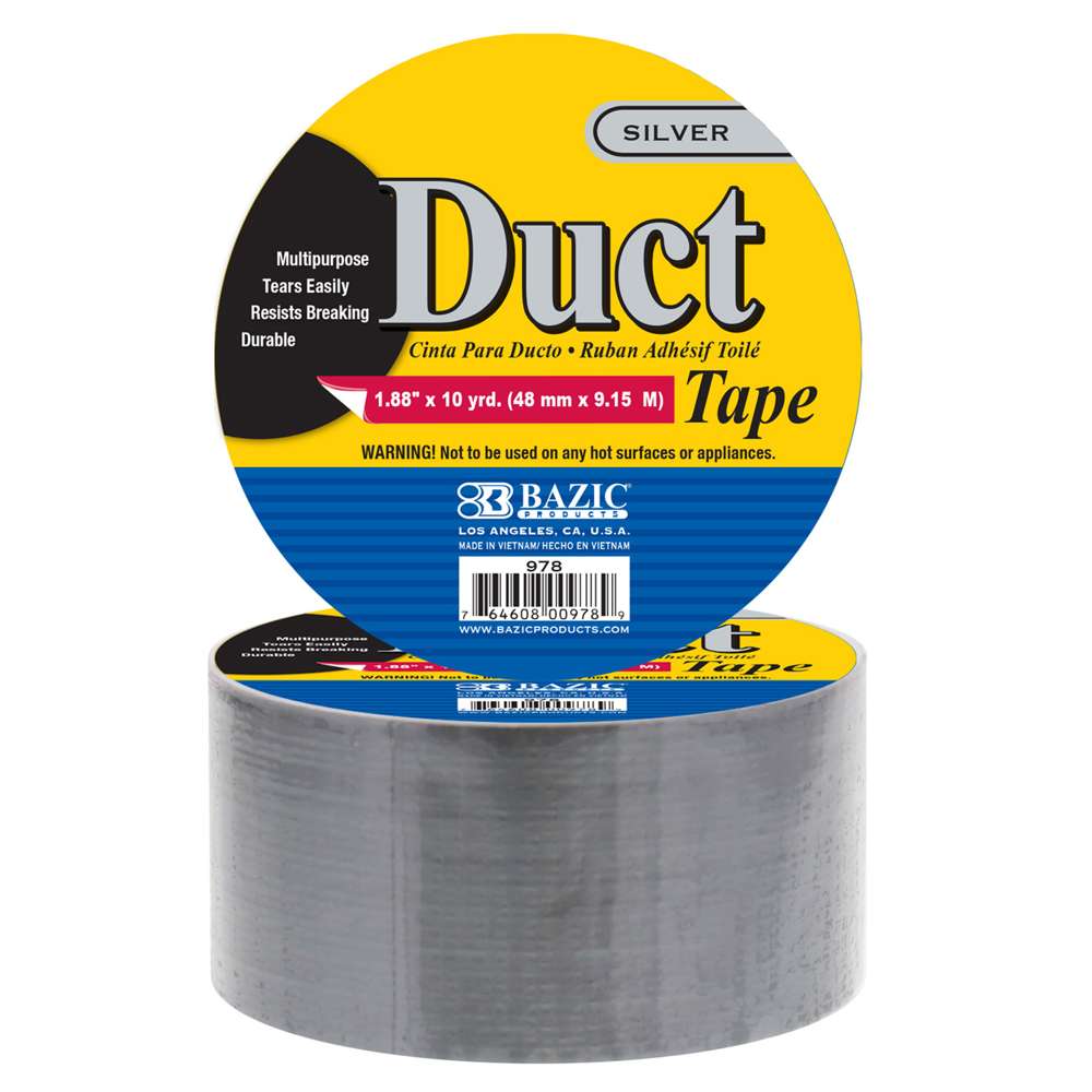 Basic Strength Duck Brand Duct Tape - Silver, 1.88 in. x 10 yd.