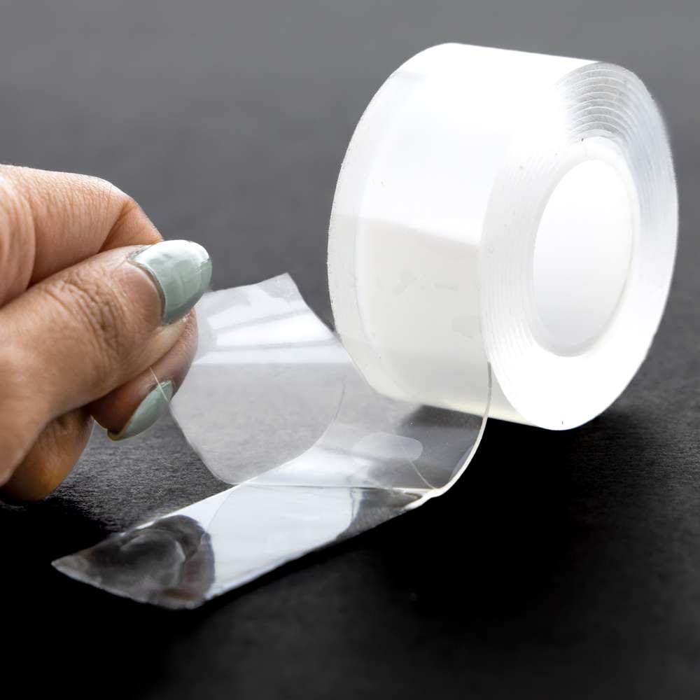 Bazic 1 inch x 60 inch Double Sided Clear Mounting Tape