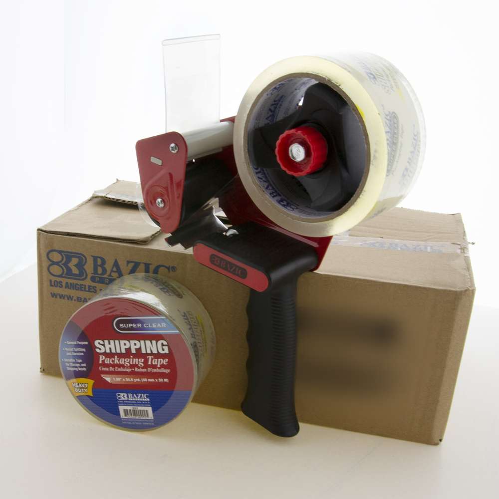 Packing Tape Gun Dispenser + 2 Rolls Heavy Duty Machine Box Packaging Shipping