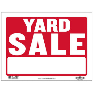 12" X 16" Yard Sale Sign